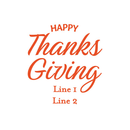 Happy Thanksgiving Personalized Silver Credit Card Bottle Opener (Set of 24)