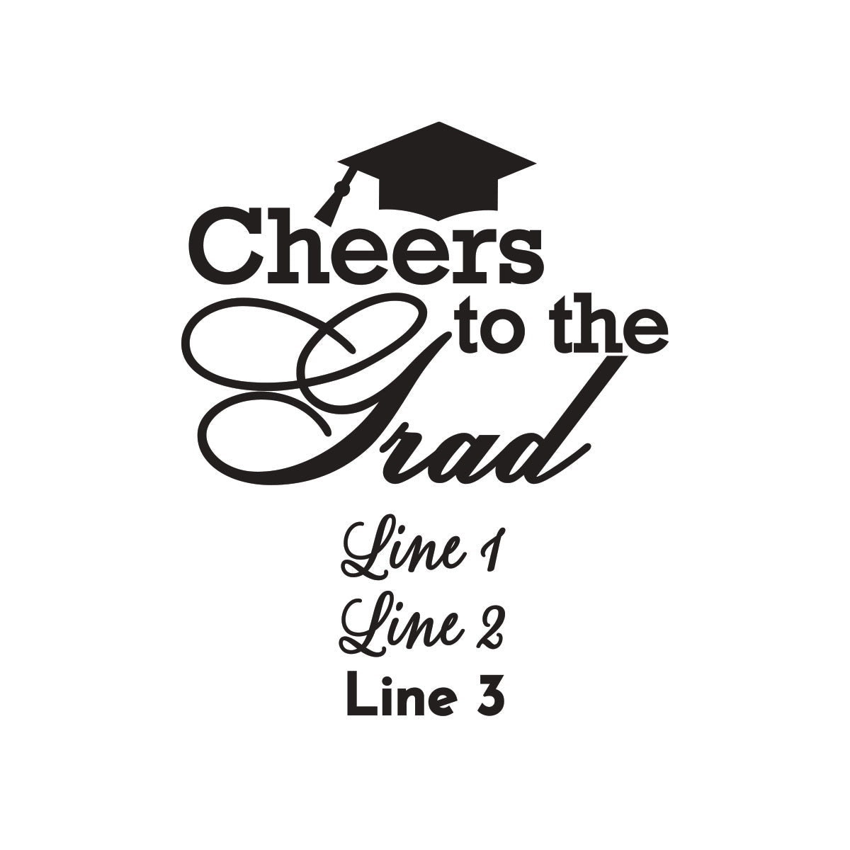 Graduation Personalized Loop Sanitizer Labels (Set of 20)