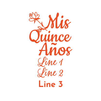 Quinceañera Personalized Mason Glass Mug (Set of 18)