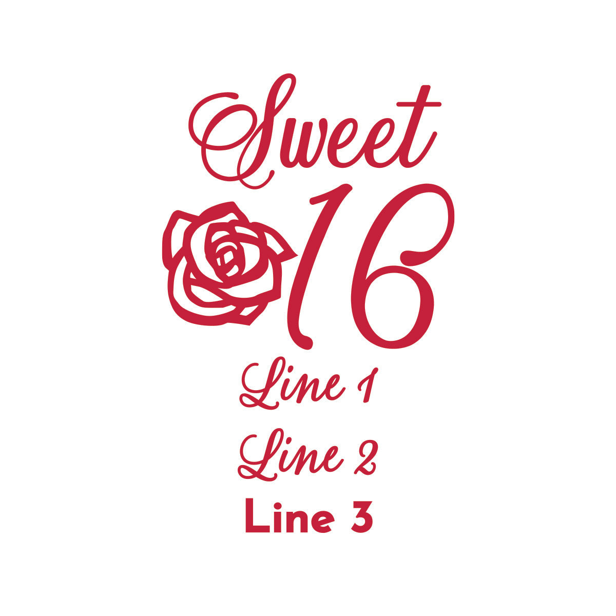 Sweet 16 Personalized Votive Shot Glass (Set of 24)