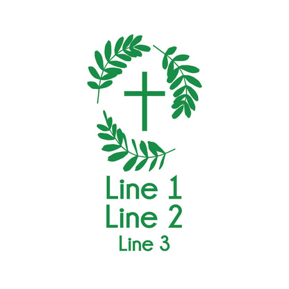 Botanical Greenery First Communion Personalized Votive Shot Glass (Set of 24)