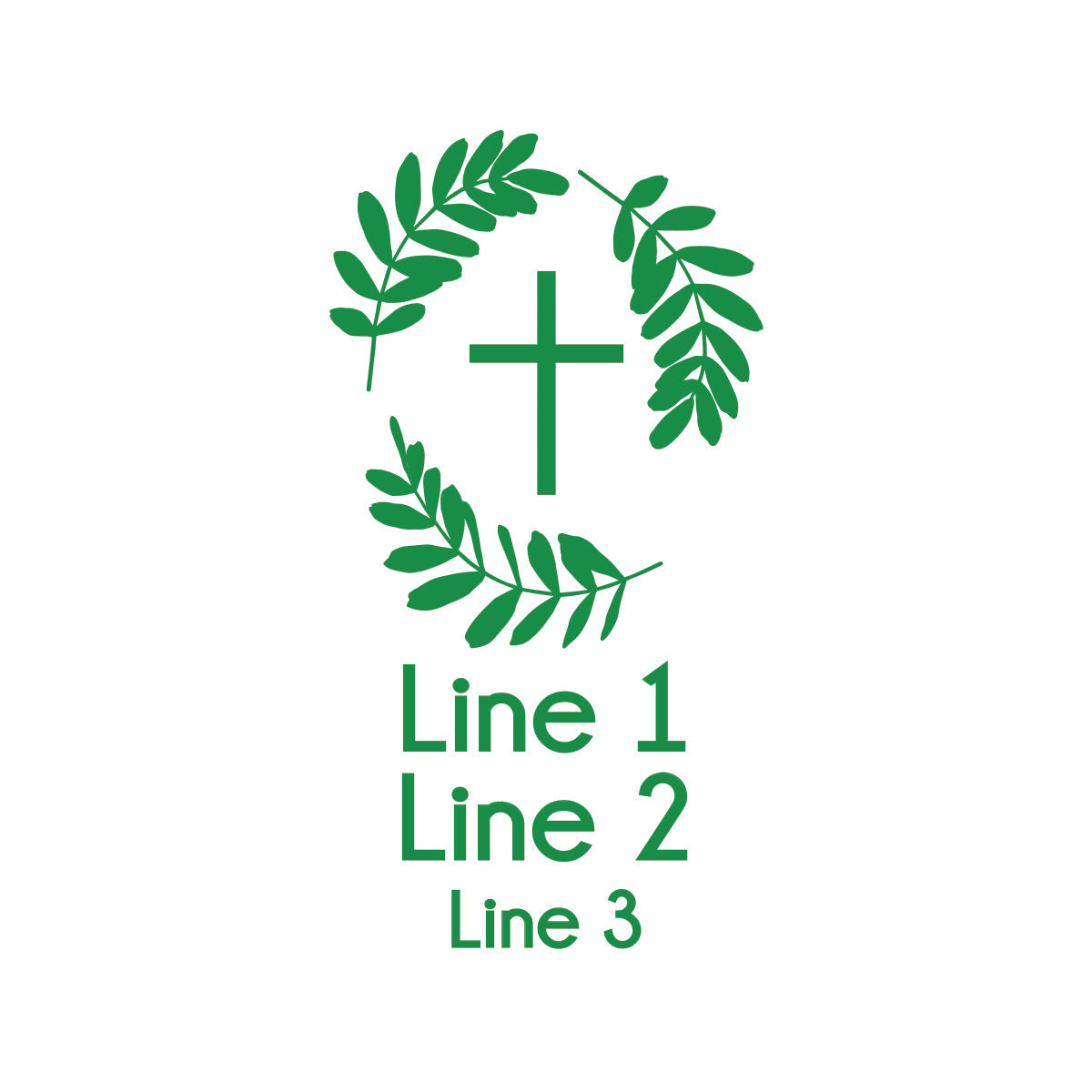 Botanical Greenery First Communion Personalized Gold Credit Card Bottle Opener (Set of 24)