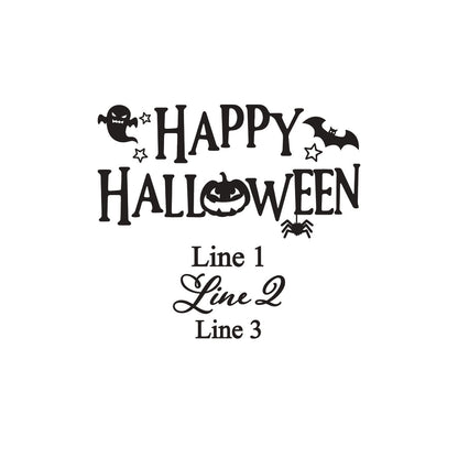 Happy Halloween Personalized Votive Shot Glass (Set of 24)