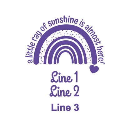 A Little Ray Of Sunshine Personalized Clear Glass Coffee Mug (Set of 18)