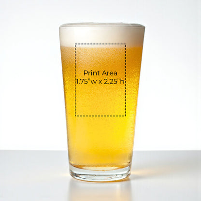 Class Reunion Personalized Pint Beer Glass (Set of 18)