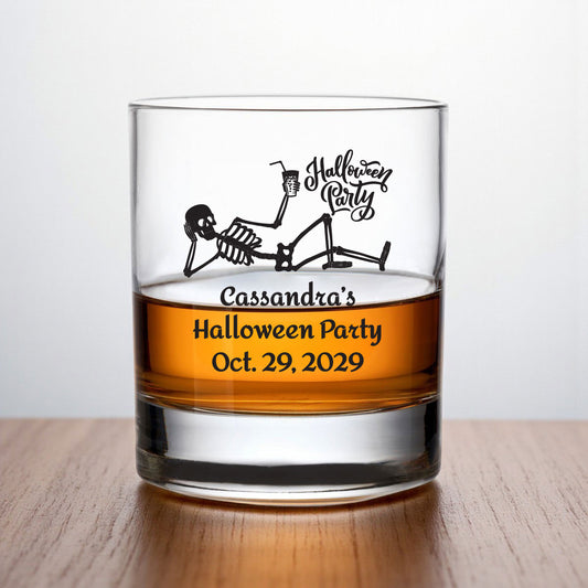 Halloween Personalized Whiskey Rocks Glass (Set of 24)
