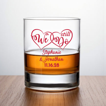 Anniversary Personalized Whiskey Rocks Glass (Set of 24)