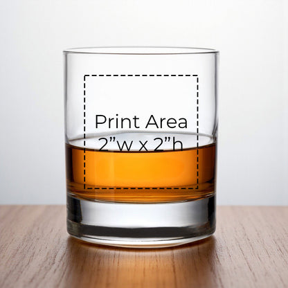 Holiday Personalized Whiskey Rocks Glass (Set of 24)