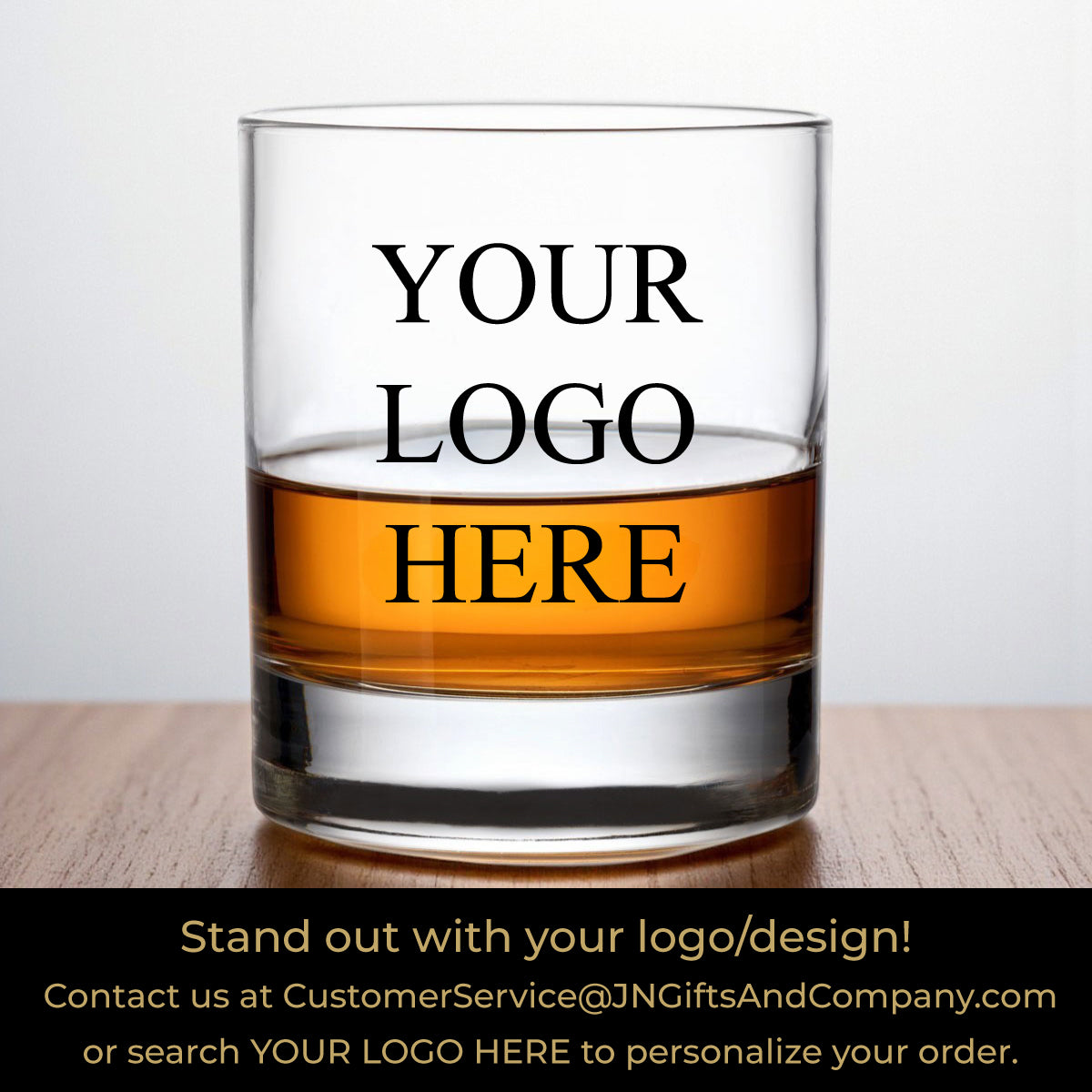 Holiday Personalized Whiskey Rocks Glass (Set of 24)