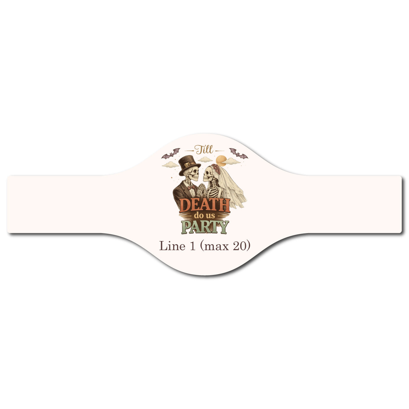 Till Death Do Us Party Personalized Cigar Labels (Set of 15)