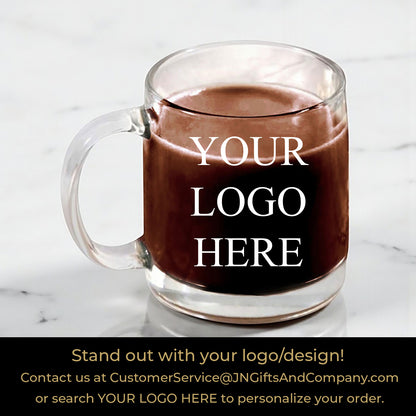 Happy Halloween Personalized Clear Glass Coffee Mug (Set of 18)