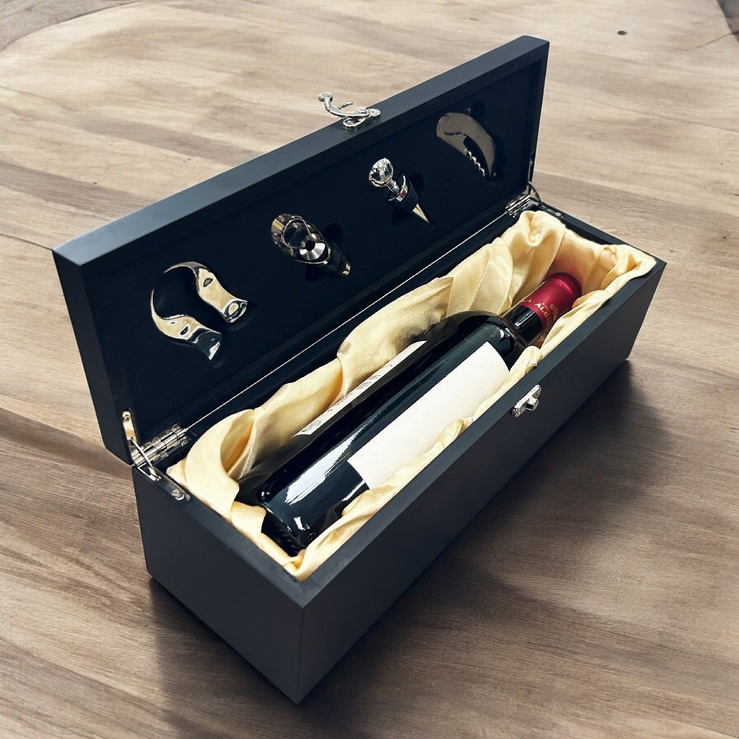 Football Personalized Wine Gift Box Set