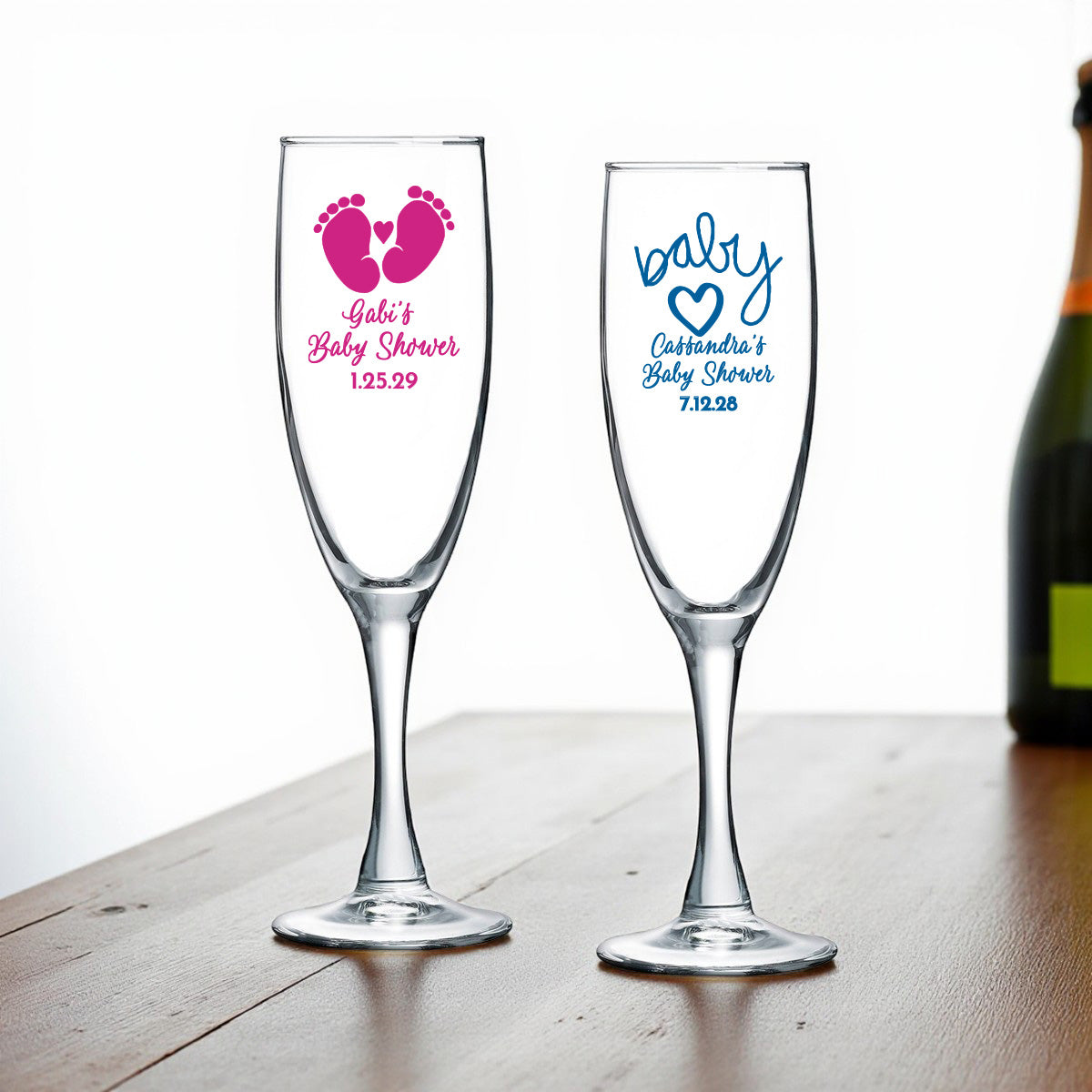 Baby Shower Personalized Champagne Glass (Set of 24)