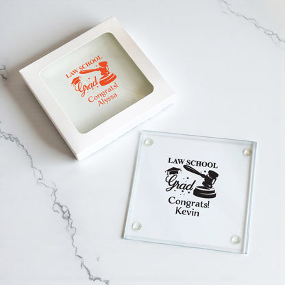 Lawyer Personalized Glass Coaster (Set of 24)