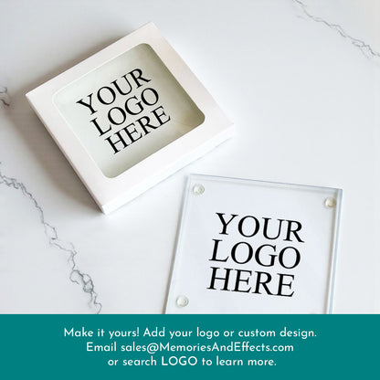 Cheers To Years Personalized Glass Coaster (Set of 24)