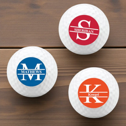 Monogram Personalized Printed Golf Balls
