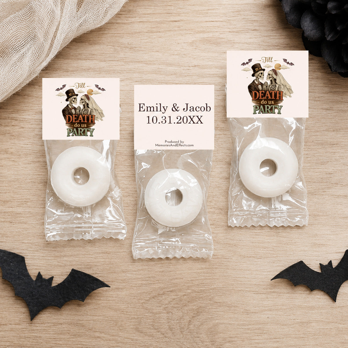 Till Death Do Us Party Personalized Individually Wrapped Life Saver® (Set of 25)