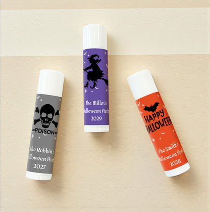 Halloween Personalized Lip Balm Favors (Set of 12)