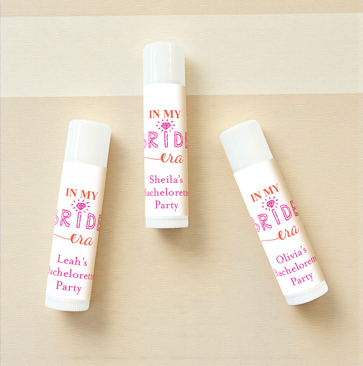 In My Bride Era Personalized Lip Balm Favors (Set of 12)