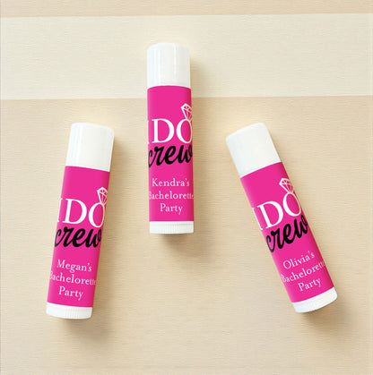 I Do Crew Personalized Lip Balm Favors (Set of 12)