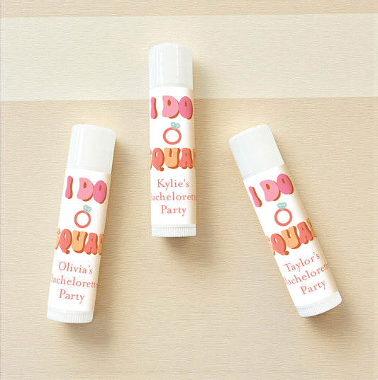 I Do Squad Personalized Lip Balm Favors (Set of 12)