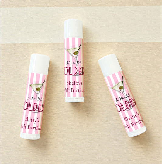 A Tini Bit Older Personalized Lip Balm Favors (Set of 12)