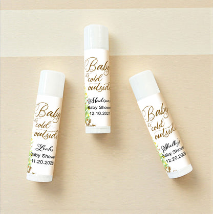 Baby It's Cold Outside Personalized Lip Balm Favors (Set of 12)