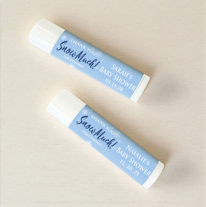 Thank You Snow-Much! Personalized Lip Balm Favors (Set of 12)