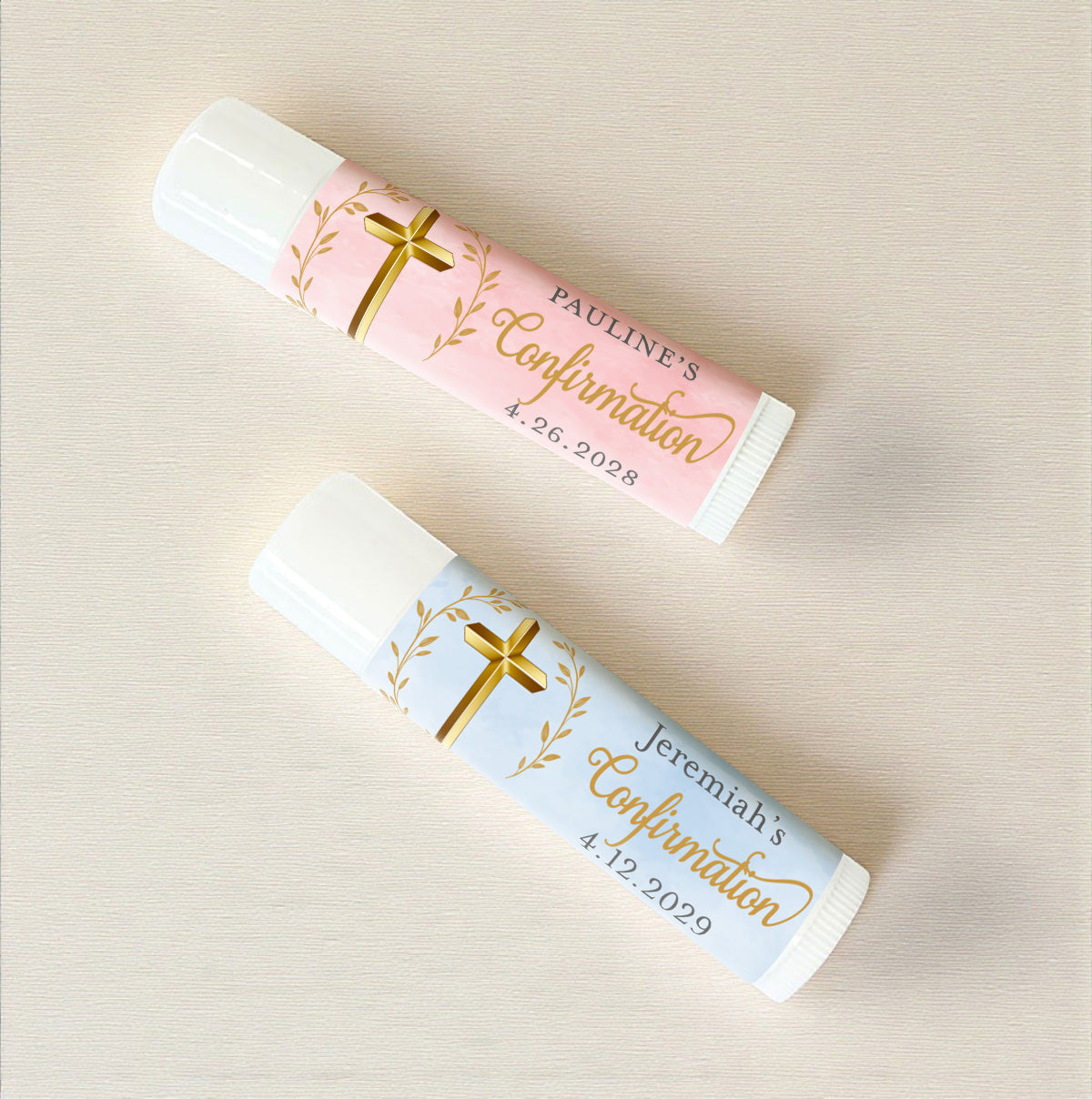 Confirmation Personalized Lip Balm Favors (Set of 12)
