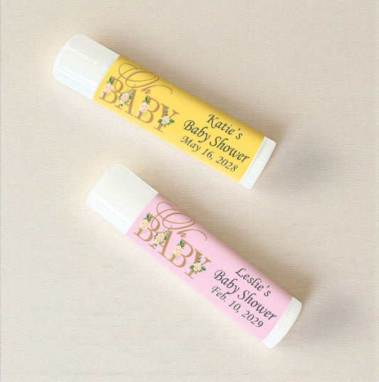 Oh Baby Personalized Lip Balm Favors (Set of 12)