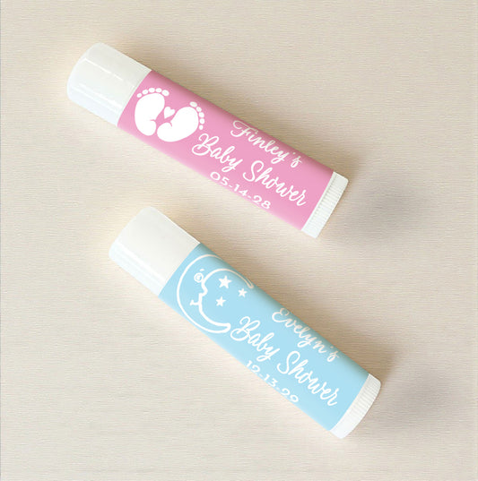 Baby Shower Personalized Lip Balm Favors (Set of 12)
