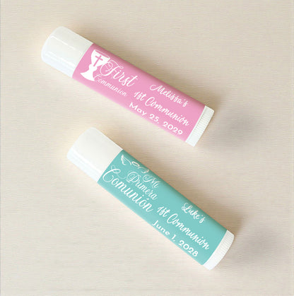 Holy Communion Personalized Lip Balm Favors (Set of 12)