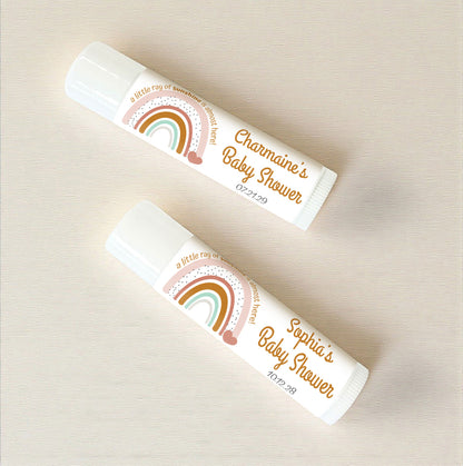 A Little Ray Of Sunshine Personalized Lip Balm Favors (Set of 12)