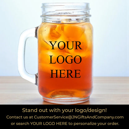 Botanical Greenery First Communion Personalized Mason Glass Mug (Set of 18)