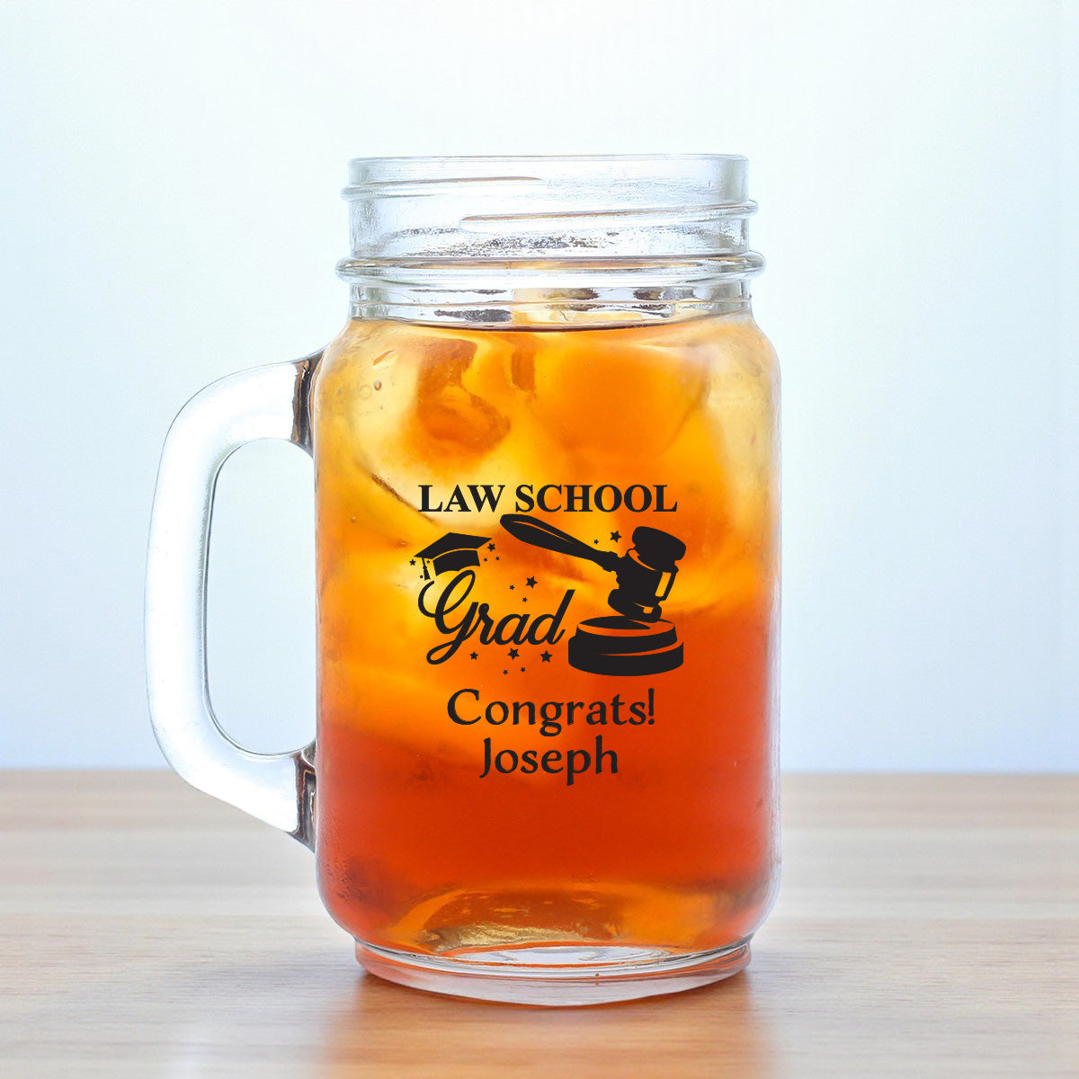 Lawyer Personalized Mason Glass Mug (Set of 18)
