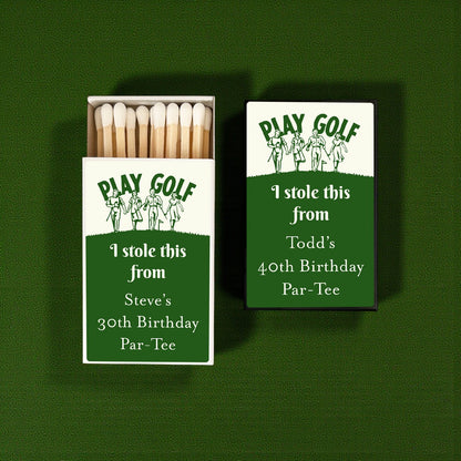 Play Golf Personalized Matches (Set of 50)