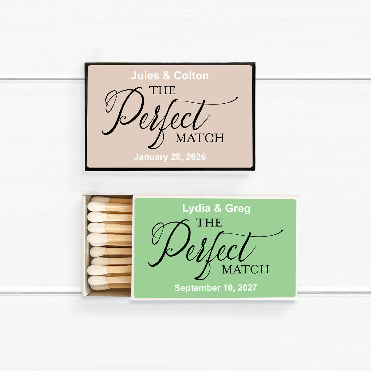 The Perfect Match Personalized Matches (Set of 50)