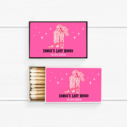 Last Rodeo Personalized Matches (Set of 50)