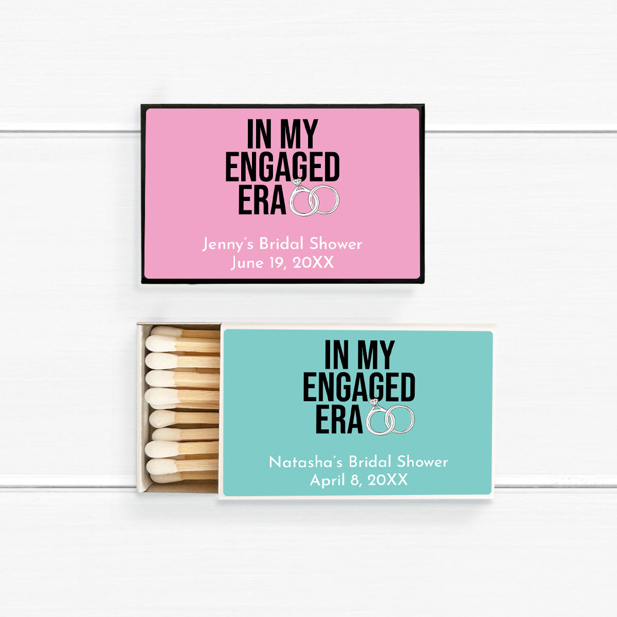 In My Engaged Era Personalized Matches (Set of 50)