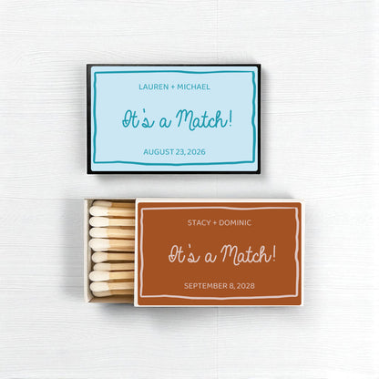 It's a Match! Handwritten Personalized Matches (Set of 50)