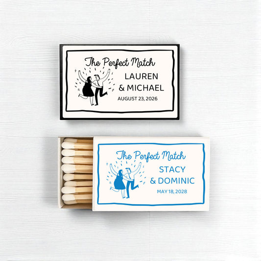 Couple Dancing Personalized Matches (Set of 50)