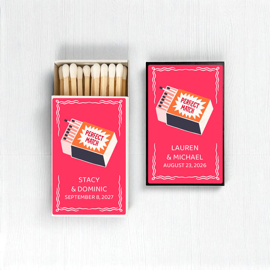 Perfect Match Personalized Matches (Set of 50)