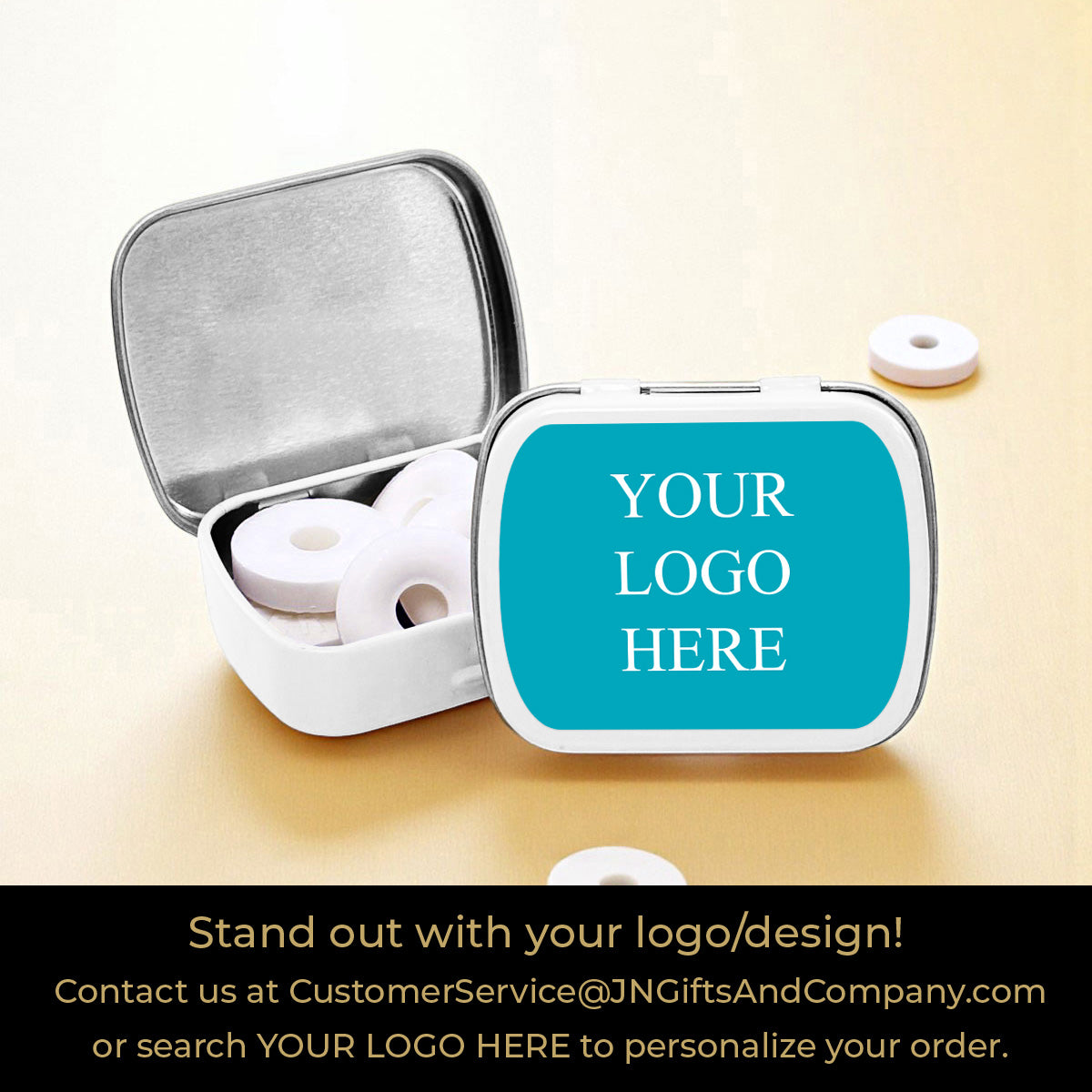 70th Birthday Personalized Empty Mint Candy Tins (Set of 12)