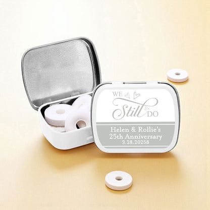 We Still Do Personalized Empty Mint Candy Tins (Set of 12)