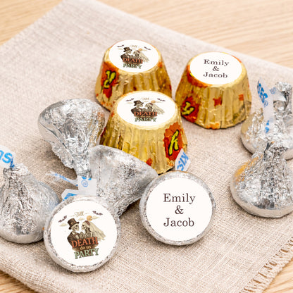 Till Death Do Us Party Personalized Kisses & Reese's Candy Labels (Set of 100)