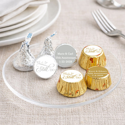 We Still Do Personalized Kisses & Reese's Candy Labels (Set of 100)