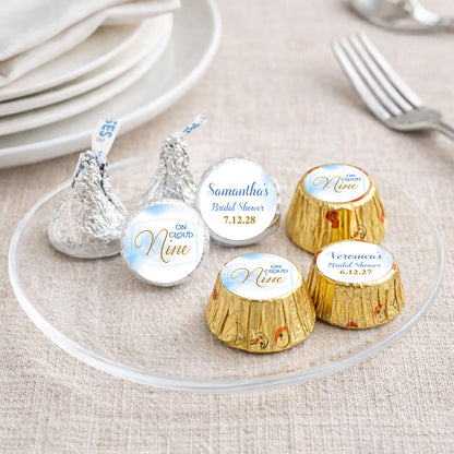 On Cloud Nine Personalized Kisses & Reese's Candy Labels (Set of 100)
