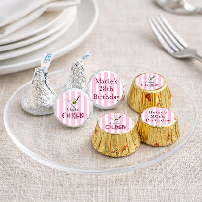 A Tini Bit Older Personalized Kisses & Reese's Candy Labels (Set of 100)