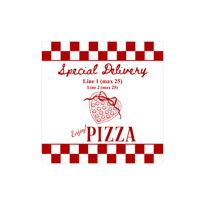 Special Delivery Baby Shower Personalized Pizza Boz (Set of 10)