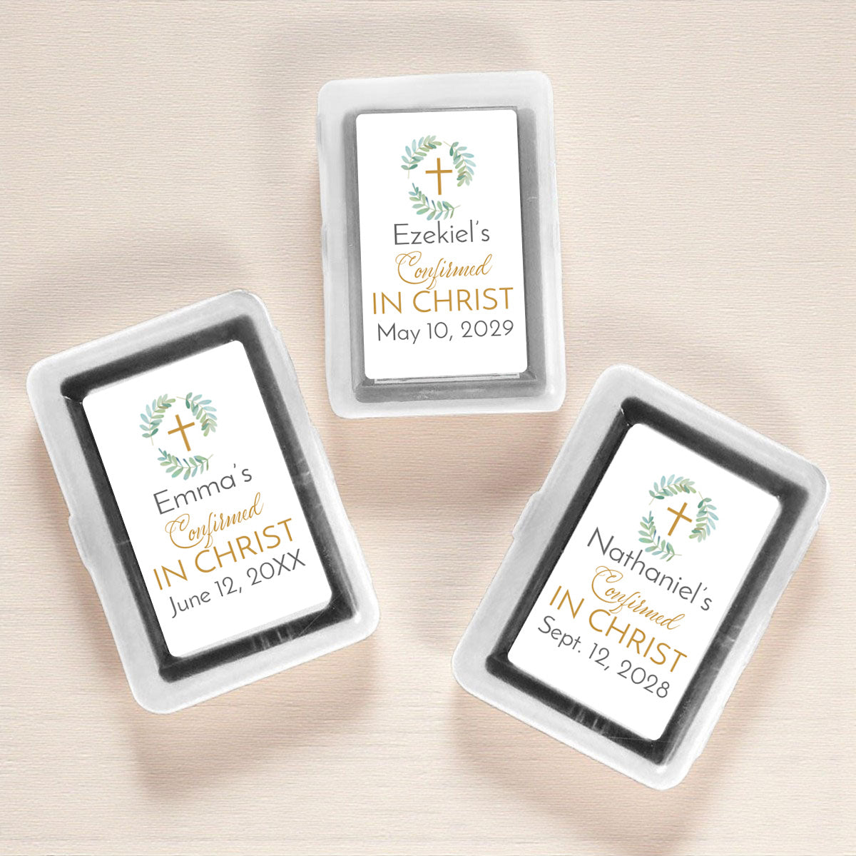 Confirmed In Christ Personalized Playing Cards (Set of 12)